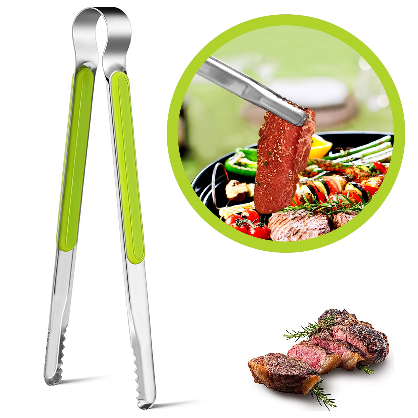 Ggomi Korean Barbecue Kalbi Rib Meat Cutting Shears/Serrated 3T  Blade/Quality Stainless Steel Scissors Large 10 1/4 Inches