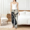 thumbnail image 6 of Lsque Mystical Bull in Fog Print Women's Pajama Pants, Lounge Pant - Comfortable Home Wear,Elastic Waistband, Stylish Design-X-Large, 6 of 9