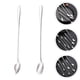 thumbnail image 5 of GOOHOCHY 2 unids de acero inoxidable Café con agitación de la cuchara Postre cucharas de mango largo Spoons, 5 of 7