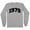 Grey, variant on 1979 College Style Long Sleeve Shirt Unisex Large White