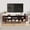 Walnut, variant on 70.8 Inch Mid Century Modern TV Stand with Power Outlet, Fluted Media Console with Sliding Doors for TVs up to 80 Inch, Black