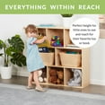 thumbnail image 3 of ECR4Kids Streamline Armoire de Rangement en Bouleau à 8 Compartiments, Étagères de Rangement en Bois pour Jouets pour Enfants, 36 Pouces H, 3 of 6
