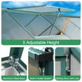 thumbnail image 6 of CDCASA 8.2x6.2 FT Quick Setup Polycarbonate Greenhouse with Roof Vent, Large Aluminum Walk-in Green House for Outdoor Garden Backyard, Black (8.2x6.2 FT,Green), 6 of 9