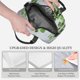 thumbnail image 3 of Disketp Watercolor Green Leaves Lonchera Térmica para Mujer y Hombre, Bolsa de Almuerzo Reutilizable e Impermeable para Trabajo, Viajes y Picnic, 3 of 7
