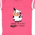 thumbnail image 4 of Inktastic Sorry, I'm a Bit Moody Today Cute Cow Pun Boys or Girls Baby Bodysuit, 4 of 5