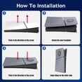 thumbnail image 3 of Faceplate for PS5 Slim Digital Edition with Cooling Vents Face Plate Console Cover, 30th Anniversary Grey, 3 of 10