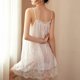 thumbnail image 5 of Camisones de encaje sexys para mujer, primavera verano 2024, ropa de dormir para mujer, pijamas transparentes sin mangas, vestidos 4XL, 5 of 5