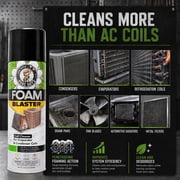 HVAC GUYS Foam Blaster Air Conditioner Cleaner - AC Coil Cleaner Foaming No Rinse Formula - Coil Cleaner for AC Unit Condenser and Evaporator Coil Cleaner - Neutral Citrus Scent
