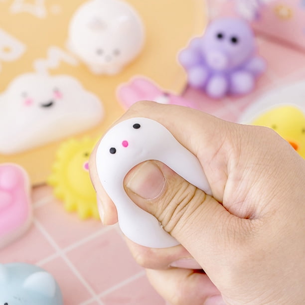 Juguetes de Pellizco Ndcxsfigh Dibujos Animados Lindo Mochi Animal Mini Squeeze Alivio del Estrés Nuevos Originales
