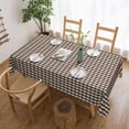 thumbnail image 5 of Rectangle Tablecloth with Wave Lace 60x84 Inch, Christmas Red Green Gingham Tablecloth Rectangle Stain and Wrinkle Resistant Table Cloths Polyester Table Cover for Dining, Party, Buffet, Wedding, 5 of 8