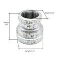 thumbnail image 6 of Thrifco 5218042 1-1/4 Inch x 3/4 Inch Galvanized Steel Reducer Coupling, 6 of 6