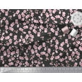 thumbnail image 2 of Soimoi Crepe Silk Fabric Blossom Floral Print Sewing Fabric Yard 42 Inch Wide, 2 of 3