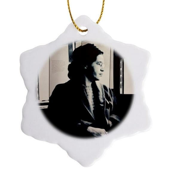 3drose, Alabama, Montgomery, Rosa Parks Museum - Us01 Wbi0226 - Walter Bibikow, 3 inch Snowflake Porcelain Ornament