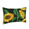 thumbnail image 2 of EasygdpSunflower 1 Polyester Fiber Double-Sided Pillowcase,Super Soft,Comfortable And Luxurious Pillowcase,Not Easy To Break Or Deform- 16"X24", 2 of 9