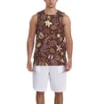 thumbnail image 6 of Rocae Coffee and Flowers for Men's Basketball Jersey Lightweight and Breathable Athletic Tank Top,Quick-Drying Sports Jersey Small, 6 of 9