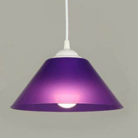 

Toyella Lampshade Single Chandelier Stairwell Room Living Room Purple 25cm NO bulb