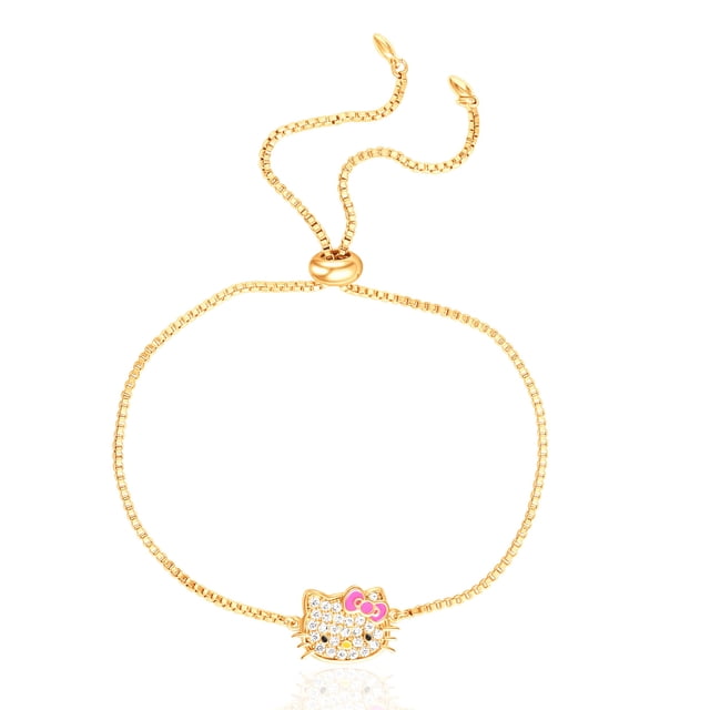 Pulsera Hello Kitty para Mujer con Baño de Oro 18k