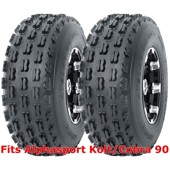 WANDA ATV tires 19x7-8 19x7x8 for Alphasport Kolt/Cobra 90 front P327, Set 2