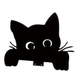 thumbnail image 3 of Adorno de metal para puerta de gato, adorno para marco de puerta, decoración para puerta o ventana, adorable placa de arte de pared, silueta de gato Estilo B, 3 of 8