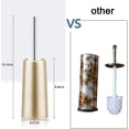 thumbnail image 5 of Toilet brush and bracket, floor-standing anti-rust durable toilet brush Champagne gold, 5 of 9