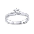 thumbnail image 4 of 1/4ct Diamond Engagement Wedding Ring Set 10K White Gold, 4 of 4