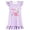 Light Purple, variant on Gunia Toddler Girl Nightgown Princess Pajama Dress Playful Nightdress Cute Dinosaur Print Flutter Sleeves Cozy Cute Night Gowns Pjs Loungewear Light Purple 4-5 Years