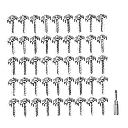 

Colaxi 50 Pieces Fence Staples Fasteners for Wire Fence High Performance Easy to Use Accessories Fence Nails for Softwood Garden
