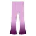 thumbnail image 5 of Ugoldhm Girls Flare Leggings - Fleece Lined Stretchy Bell Bottoms - Gradient Color Thick Pants (5-16 Years), 5 of 6