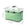 thumbnail image 3 of Cesta Picnic para Acampar Bsvklp Refrigerador Aislado 30 Litros Plegable Color Verde, 3 of 9