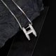 thumbnail image 4 of Colgante de collar Geométrico ANGGREK Diseño En Forma de H Brillante, 4 of 8