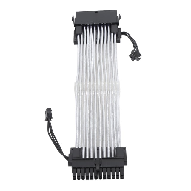 ARGB Extension Sleeved Cable, 41pcs Copper Wire ARGB Extension Power Supply Cable High Conductivity 24PIN for Computer Case