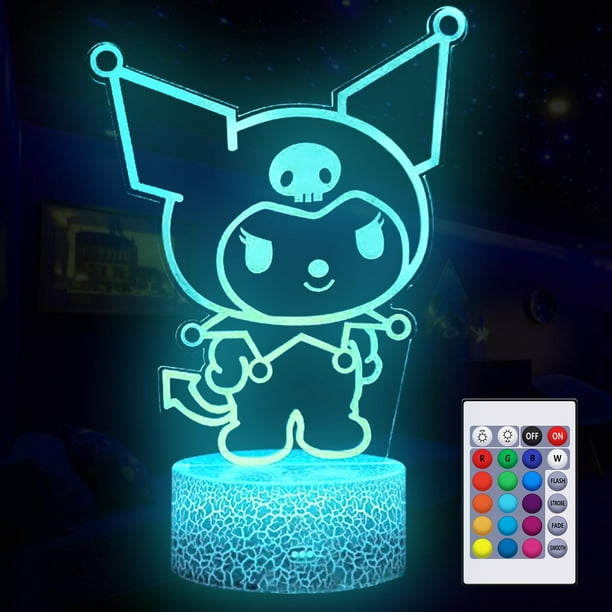 Lámpara de Noche Ilusión 3D COBIKU de 16 Colores con Control Remoto