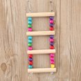 thumbnail image 4 of Ladder Bird Toy Creative Funny Bead Design Wooden Parrot Chew Toy Bird Swing Toy, 4 of 10