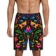 thumbnail image 1 of Balery Mexican Flower Traditional1 Pantalones cortos de pijama de punto de algodón para hombre con cinturilla y bolsillos-Small, 1 of 6