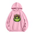 thumbnail image 4 of MIARHB Sudadera ligera con capucha para mujer, talla grande, con estampado navideño, manga larga, cuello redondo, informal, con bolsillo y capucha, sudaderas con capucha, talla L, 4 of 5