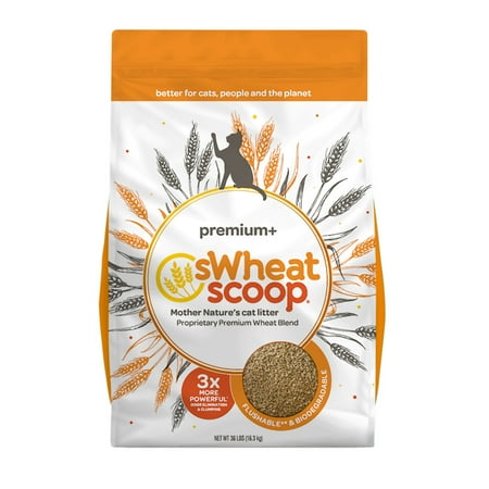 UPC: 0787748740367 | sWheat Scoop Premium+ Natural Clumping Wheat Cat Litter  36lb