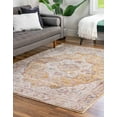 thumbnail image 3 of Rugs.com Deepa Collection Rug – 2' x 3' Yellow Medium Rug Perfect For Entryways, Kitchens, Breakfast Nooks, Accent Pieces, 3 of 9