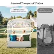 Raynesys Pop Up Bubble Sports Tent, Instant Outdoor Clear Tent for 1-2 Person, Portable All-Weather Weatherproof Shelter for Watching Sports Events, Camping, Fishing