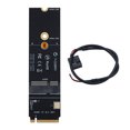 thumbnail image 1 of Sywqhk Adaptador de tarjeta WiFi Bluetooth PCIe con ranura para llave M.2 M a M2 A + E para AX200 9260AC, 1 of 9