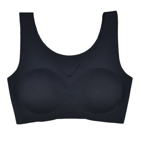 Juslio Minimizer Bras for Women Full Coverage Athletic Lightweight Breathable Solid Yoga Bra