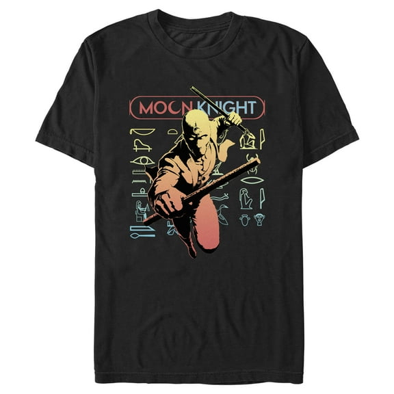Men's Marvel: Moon Knight Neon Mr. Knight Graphic Tee Black X Large