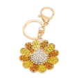 thumbnail image 4 of Sunflower Keychain, Sparkling Rhinestone Polishing Metal Cute Keychain Bag Ornamentfor Thanksgiving Anniversary Keyring Key Chain Decor For Bag Purse Wallet, 4 of 8