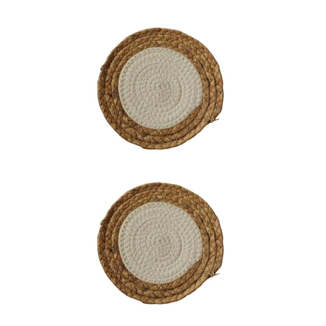 Inteprter Tapete de , posavasos, mantel Individual de aislamiento tejido de paja, decoración de escritorio de cocina de estilo nórdico de Type1 NO1