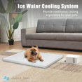 thumbnail image 2 of Pet Pad Cooling System for Summer, Consistent Cooling Water Mat for Dogs and Cats, No Chemical Gel or Refrigeration Needed, Machine Washable Bed, Ideal for Home and Crates (White Gray,XL), 2 of 5
