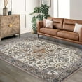 thumbnail image 5 of Geetinfly 5*7FT Area Rugs 1150Gsm 100% Polyester Rug 350Gsm Velvet Weight Pearl Velvet Washed Back Folding Simulation Printed Carpet Xm-Persia-Kuang Yi Liu Fang Beige, 5 of 7
