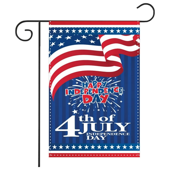 4th of July Garden Flag Patriotic Independence Day Window Decor