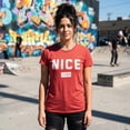 thumbnail image 4 of Womens Nice Ish T Shirt Funny Xmas Party Santas List Joke Tee for Ladies Womens Graphic Tees, 4 of 9