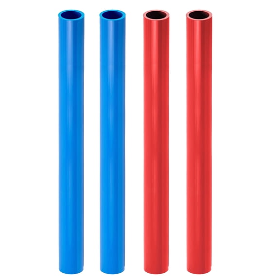 1/2" x 4 Ft PEX-B Tube Stick, Pack of 2 Red and 2 Blue Pex Tubing for Potable Water Lines