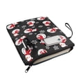 thumbnail image 2 of Xoenoiee Christmas Snowman Snowflake Print Book Sleeve Book Covers for Paperbacks Hardcover, Washable Book Protector Hardcover Book Sleeves with Zipper, 2 of 6
