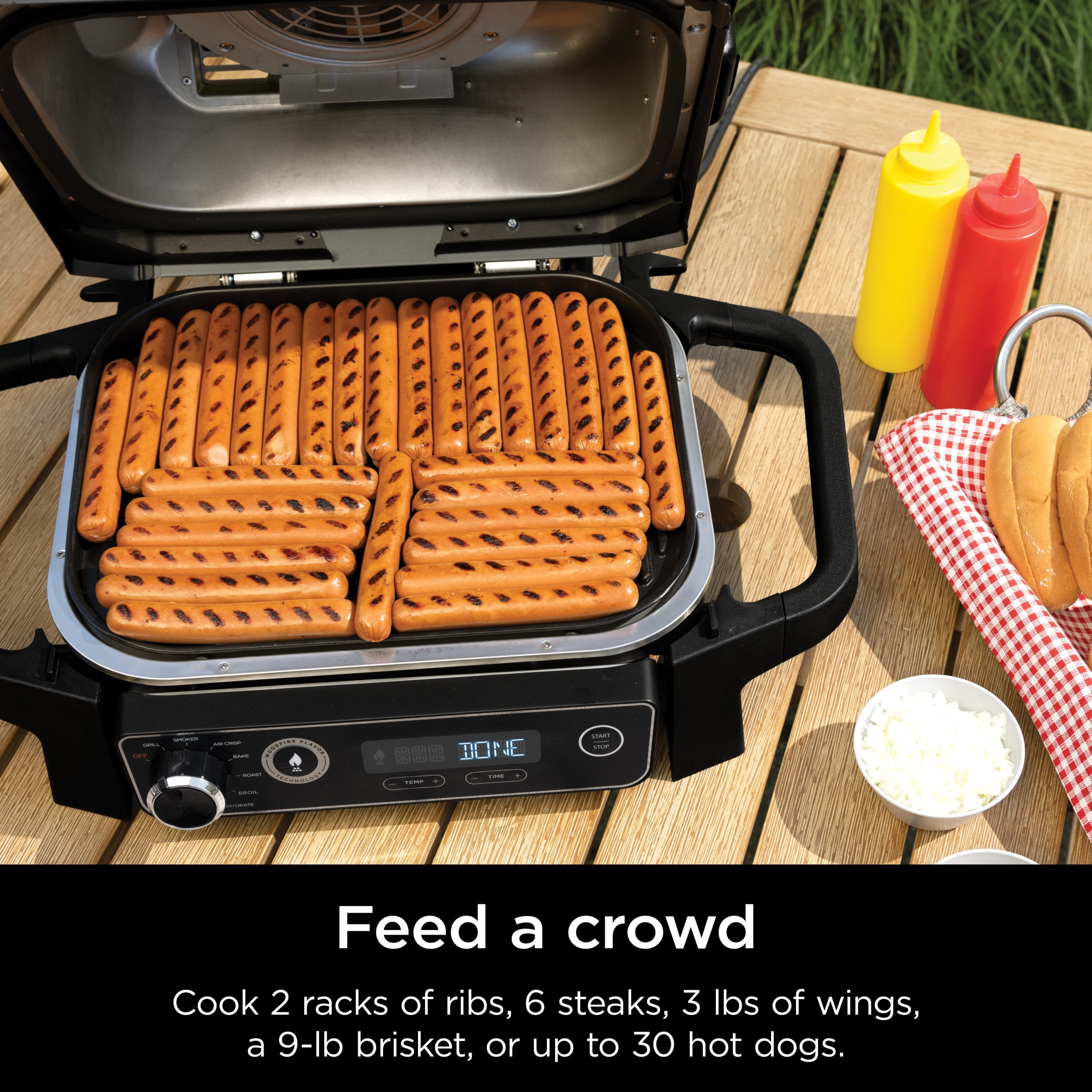 Ninja OG701 Woodfire Electric Outdoor Grill 1700 Watts Quantity 1